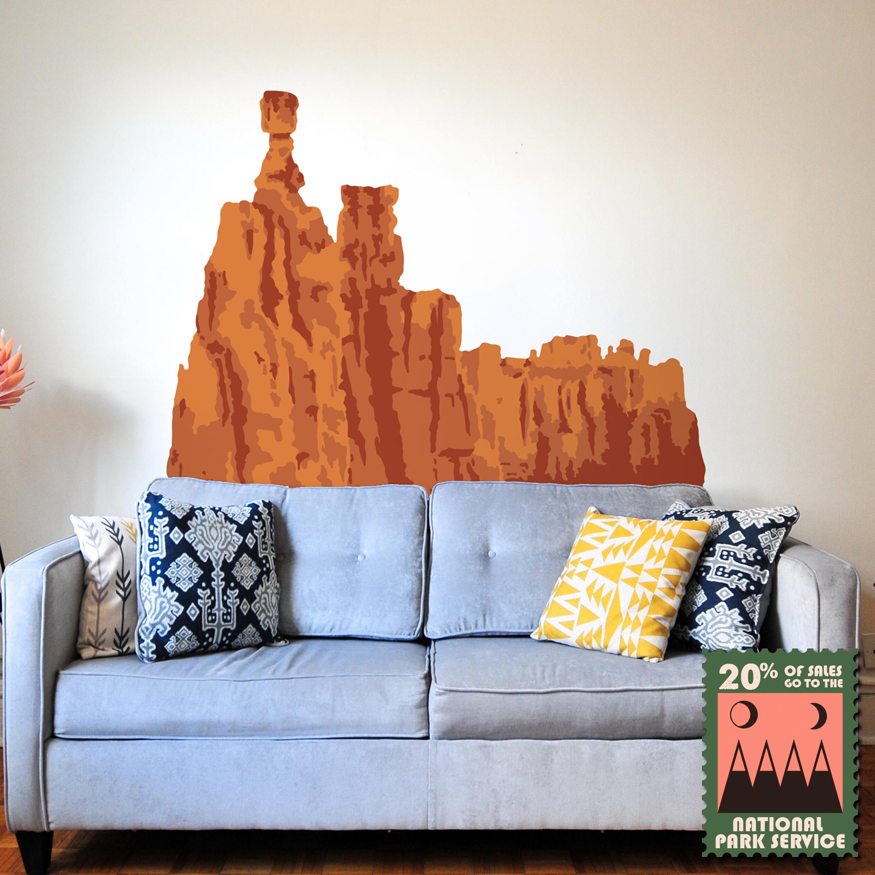 Bryce Canyon National Park Wall Mural Stencil Set