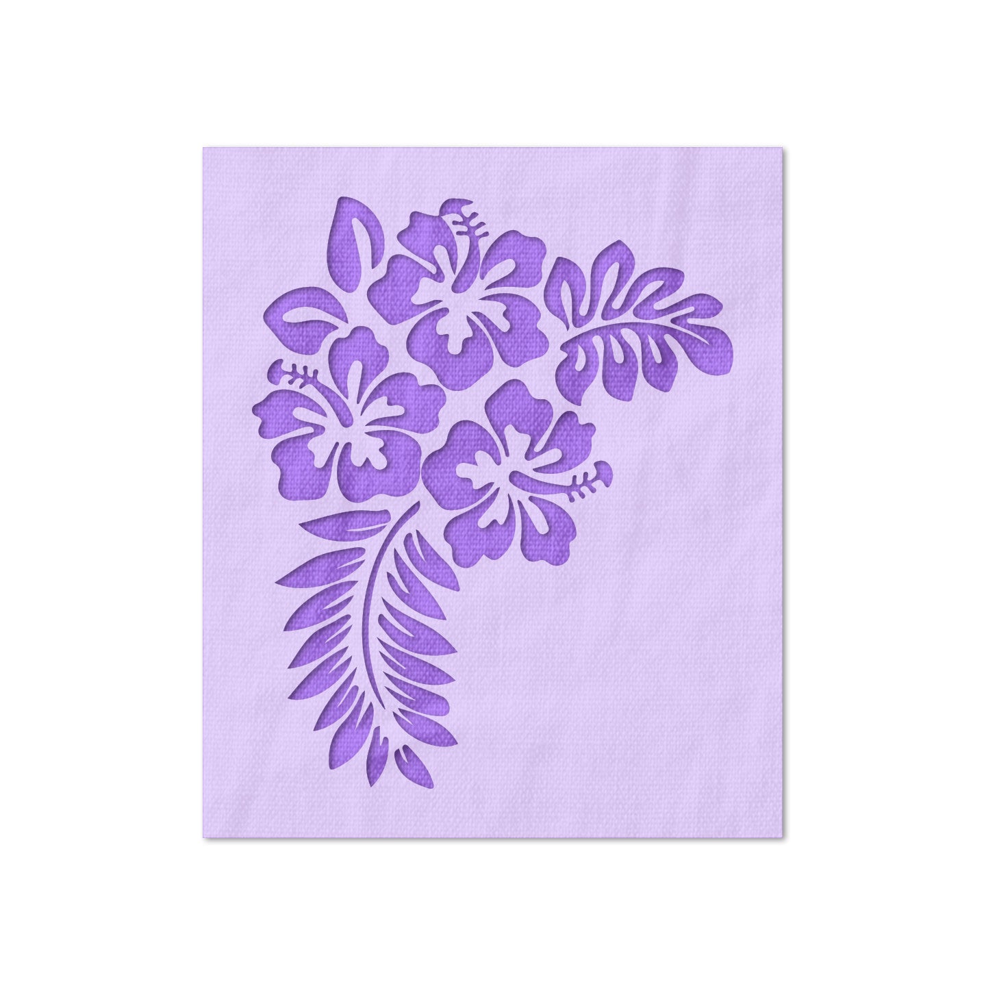 Hibiscus Stencil