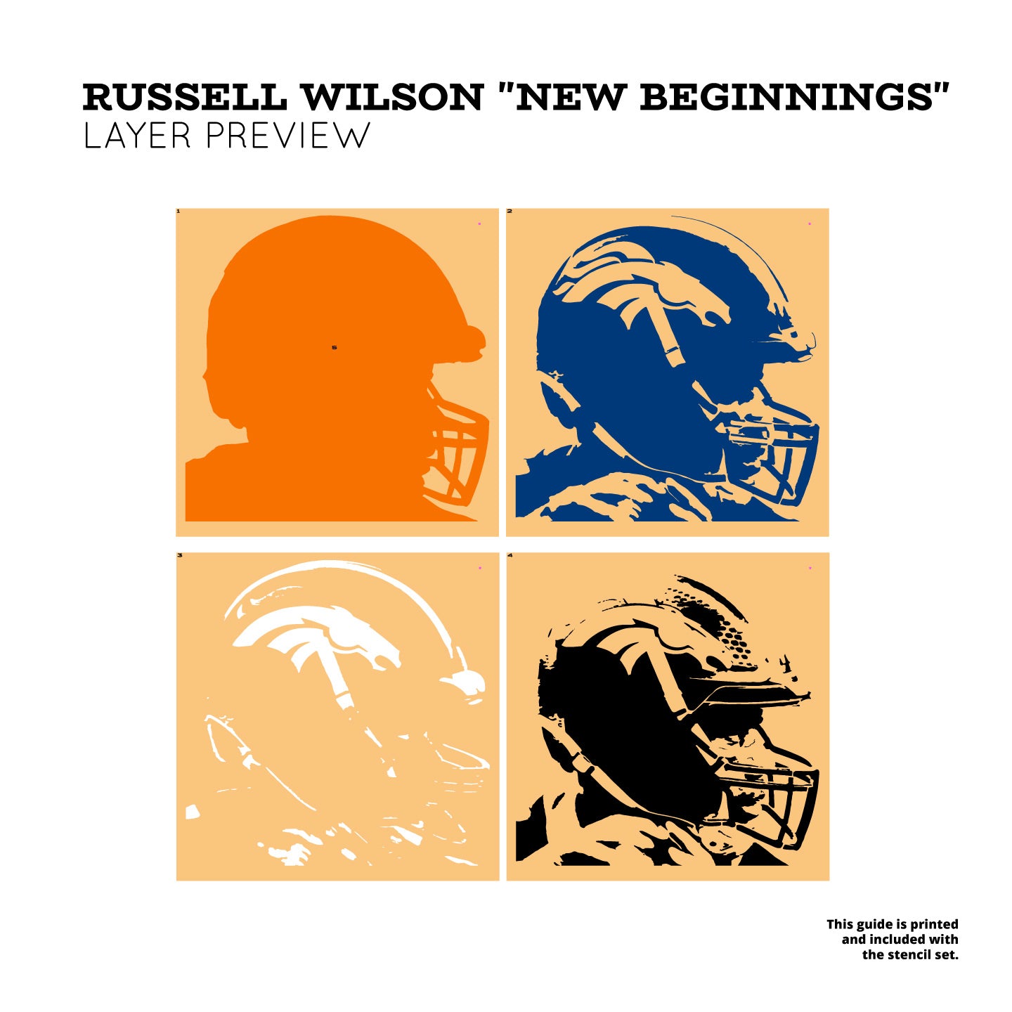 Russell Wilson "New Beginnings" Layered Stencil Set