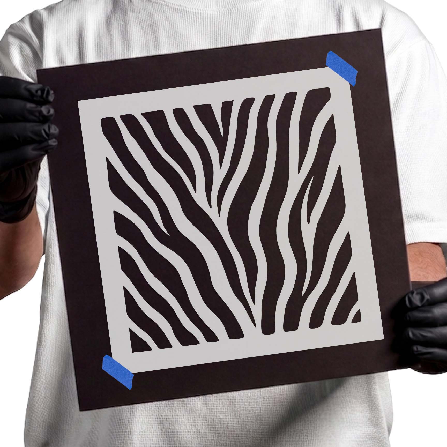Flowing wild tiger stripes with bold organic animal markings