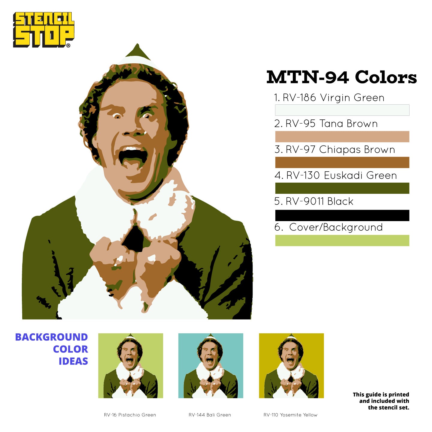 Conjunto de plantillas en capas Will Ferrell "Elf"