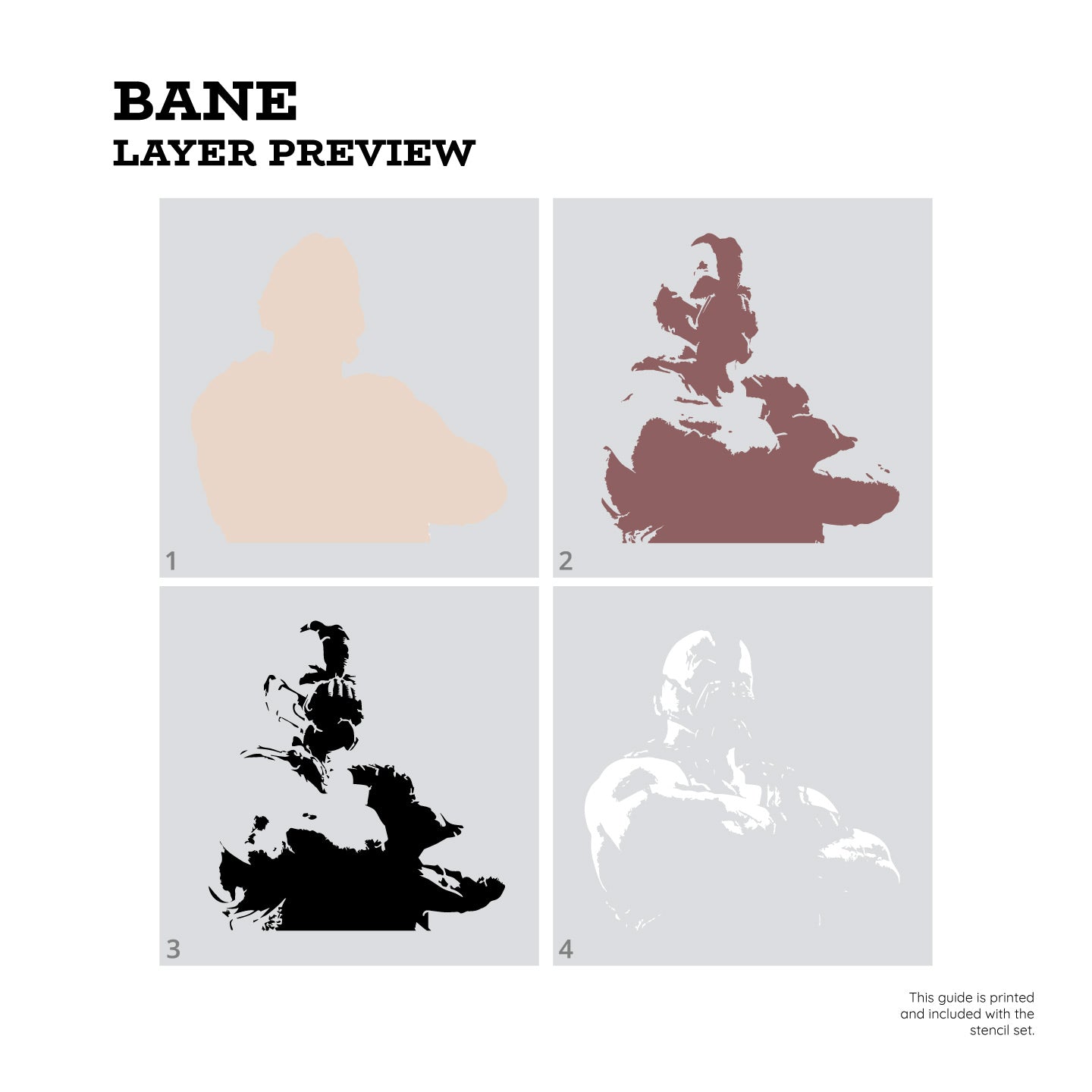Conjunto de plantillas de capas Bane "The Dark Night Rises"