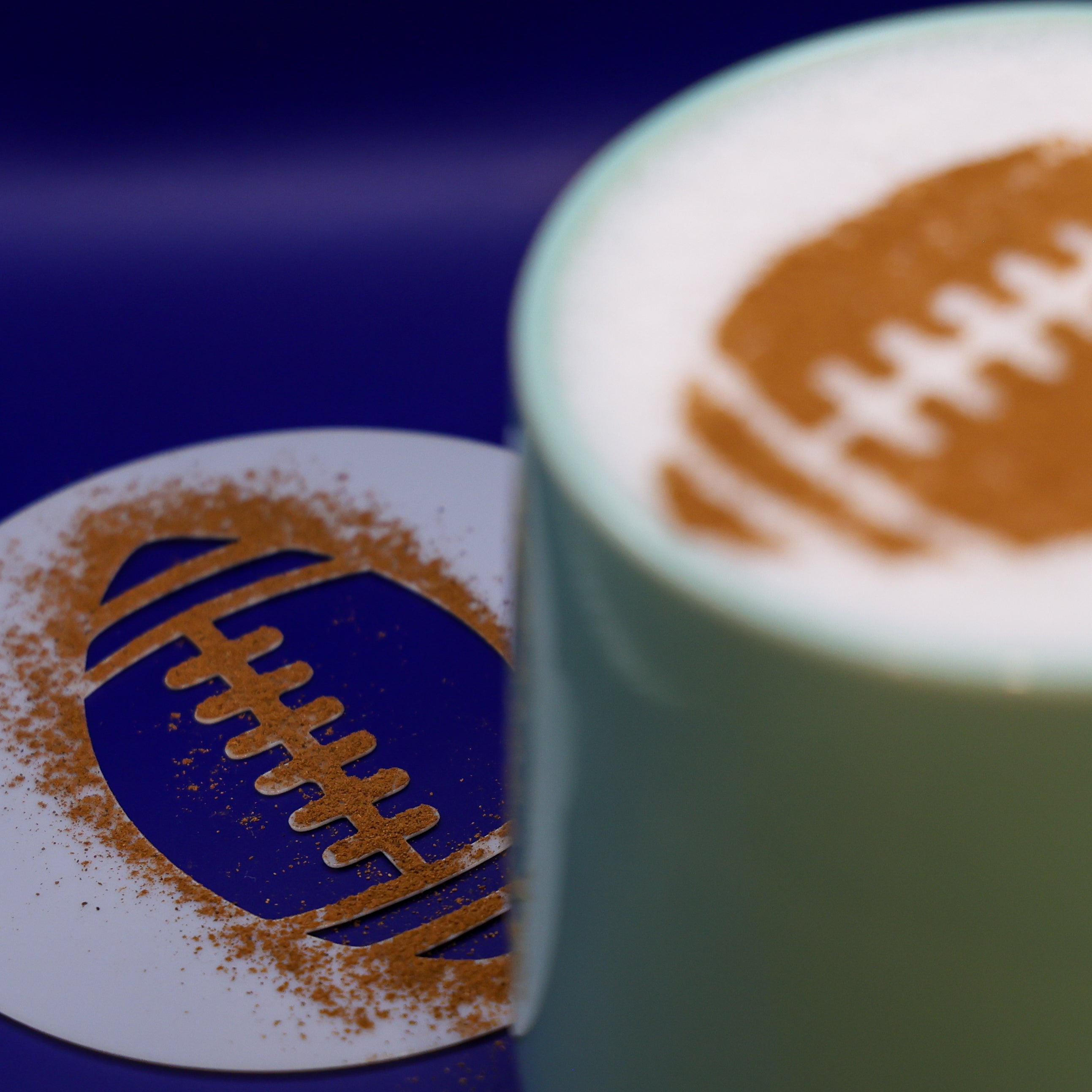Football Coffee Stencils