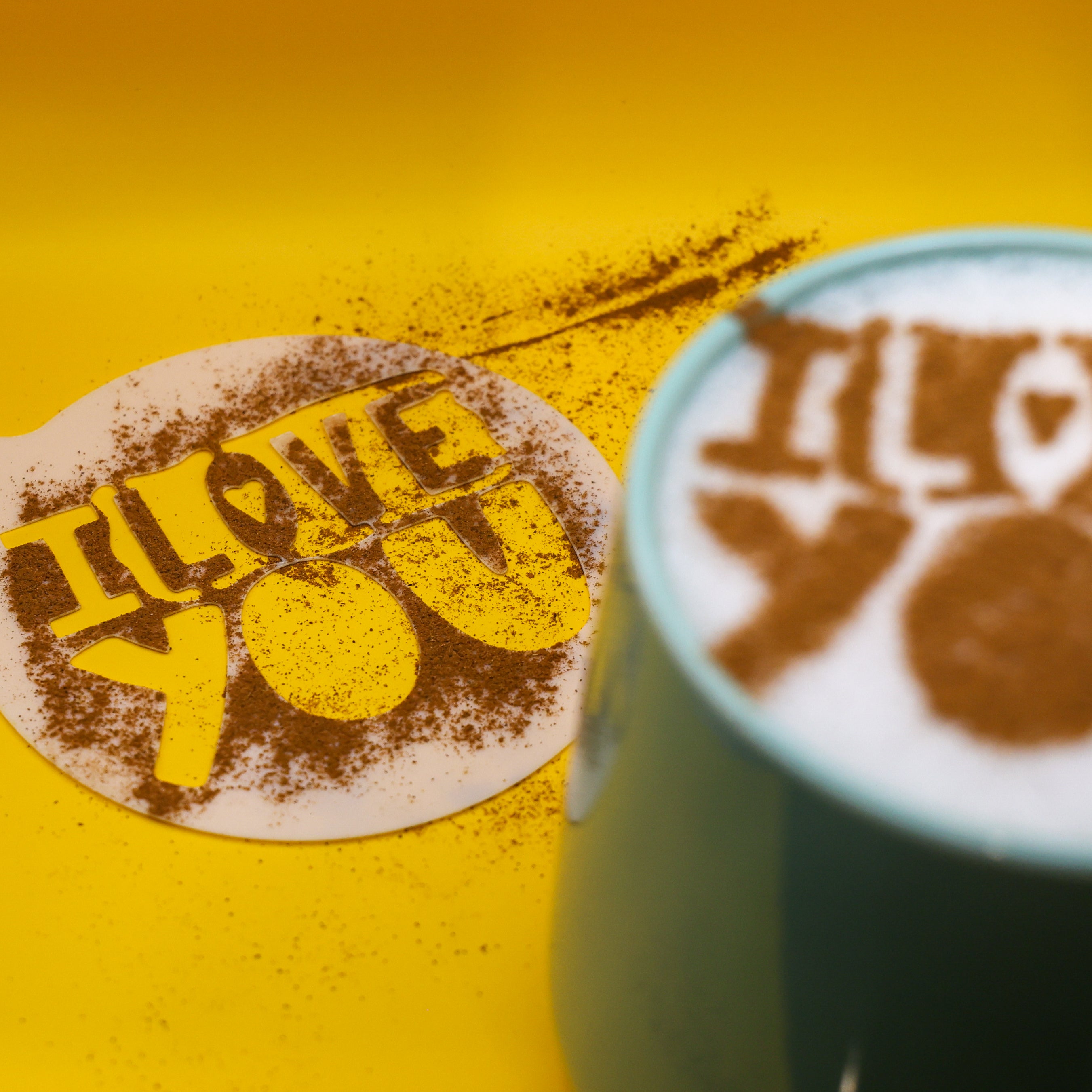 Love Coffee Stencils