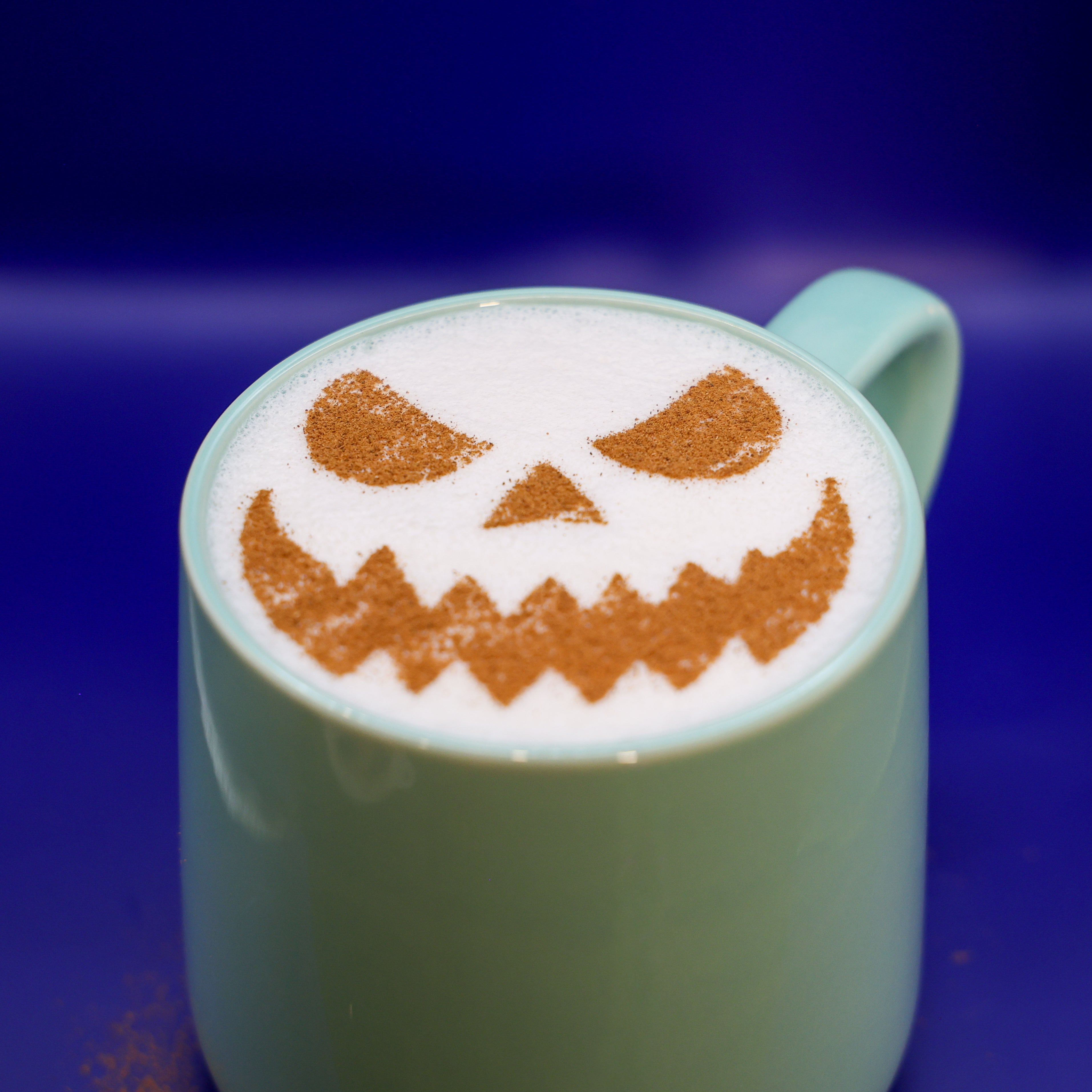 Spooky Pumpkin Coffee Stencils