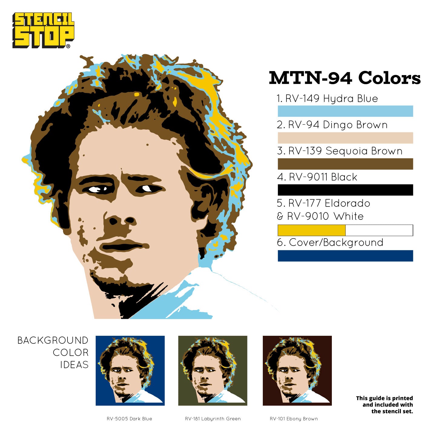 Justin Herbert "Electric" Layered Stencil Set