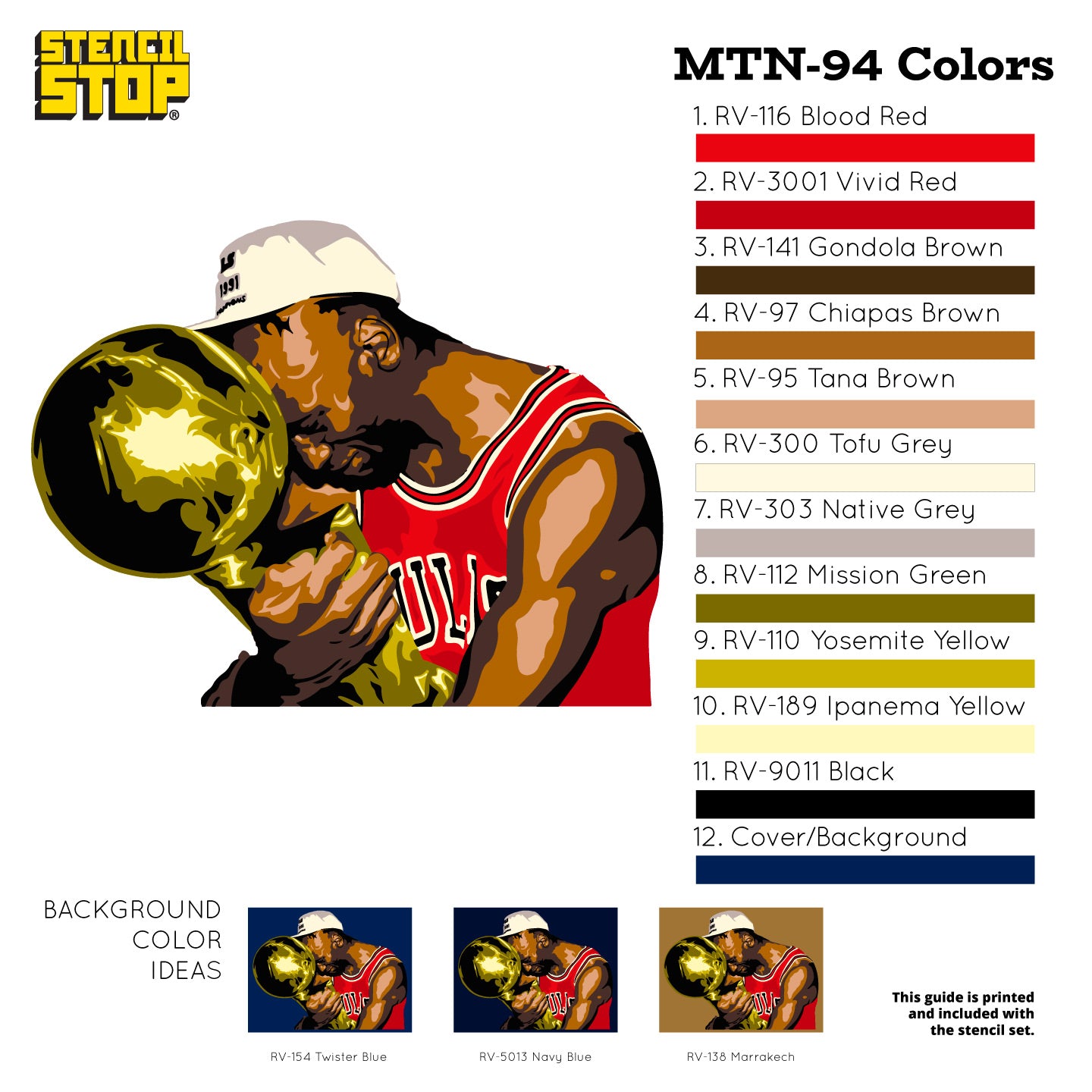 Conjunto de plantillas en capas "Tears of Joy" de Michael Jordan