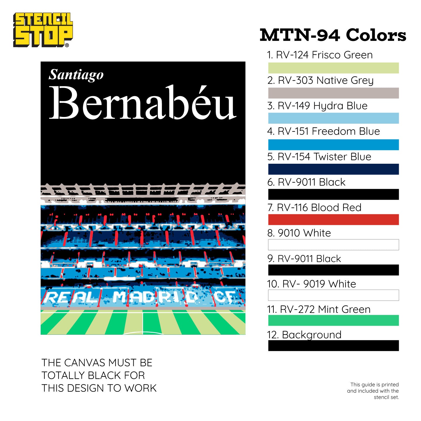 Santiago Bernabeu "Merengues" Layered Stencil Set