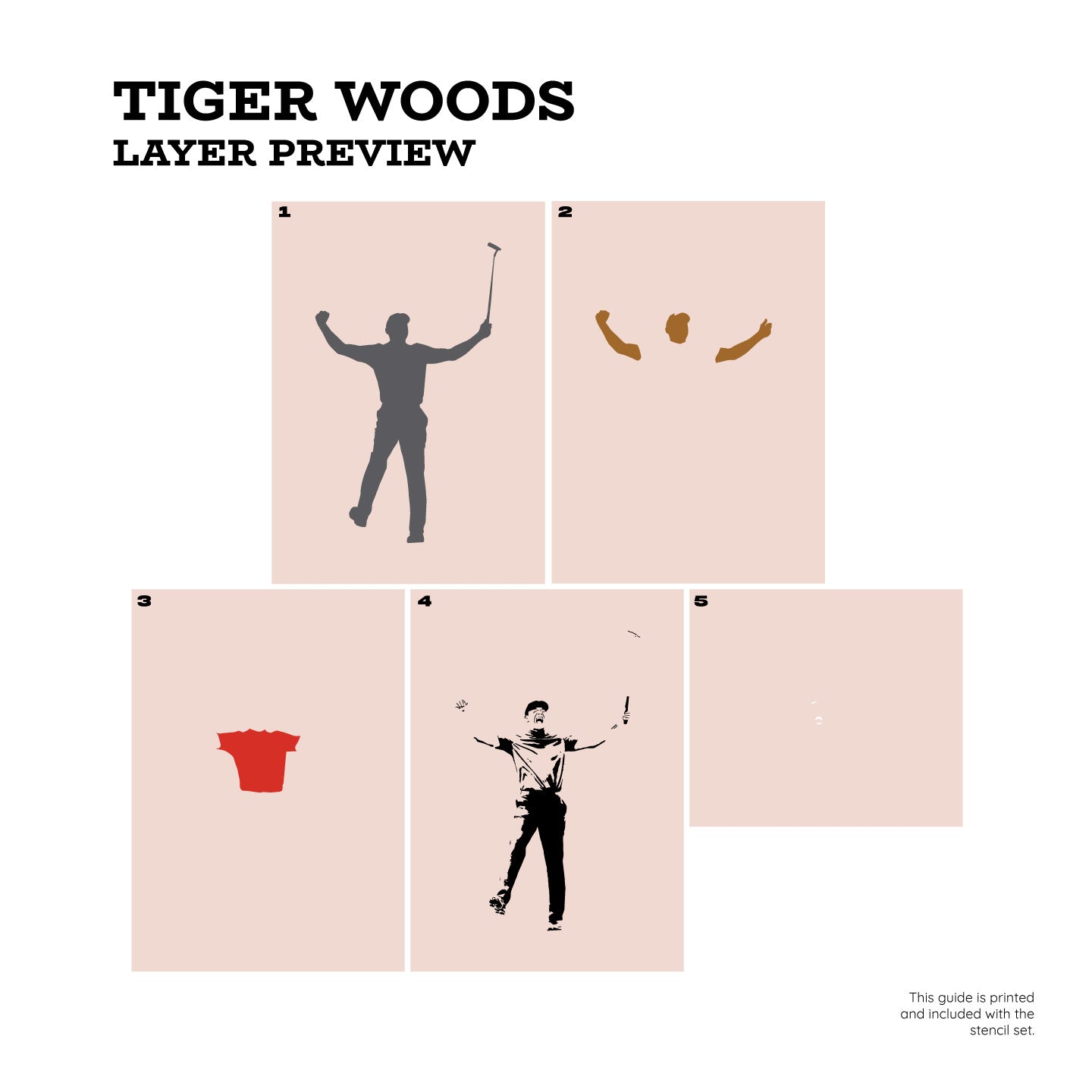 Conjunto de plantillas en capas "Victoria" de Tiger Woods