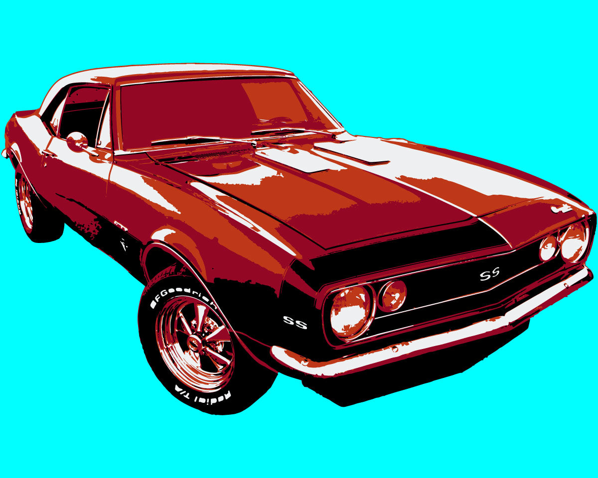 Juego de plantillas de capas Chevrolet Camaro 1969