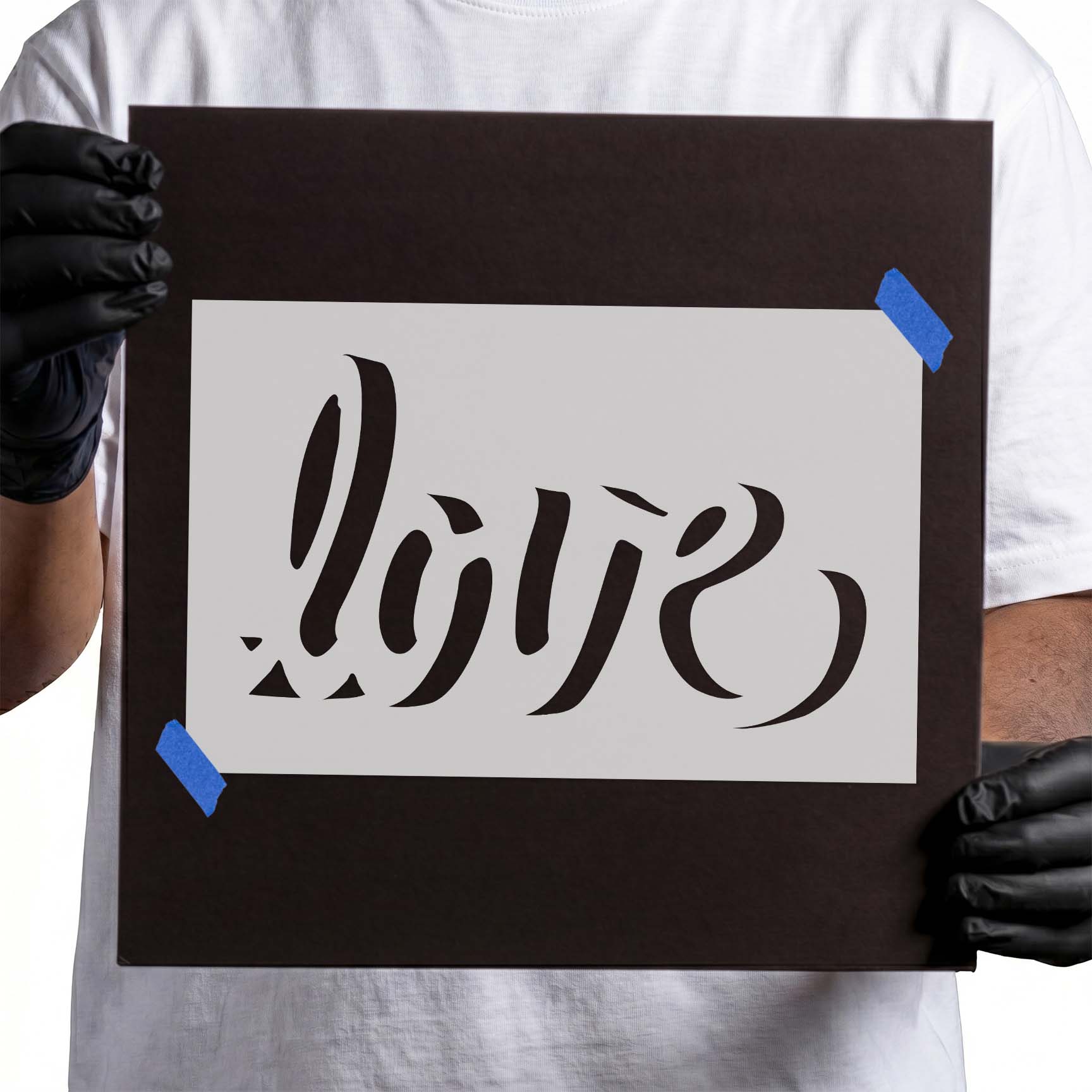 3D Love Stencil