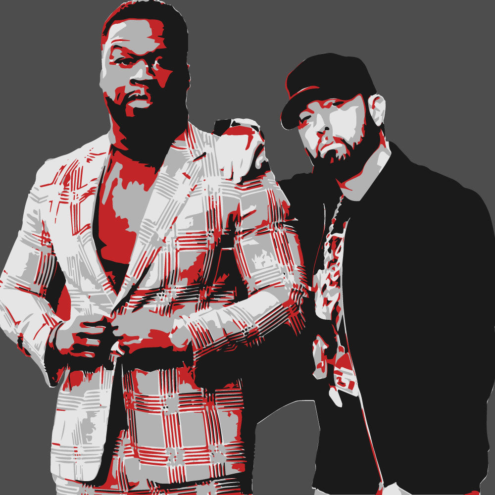 50 Cent and Eminem Layer Stencil Set