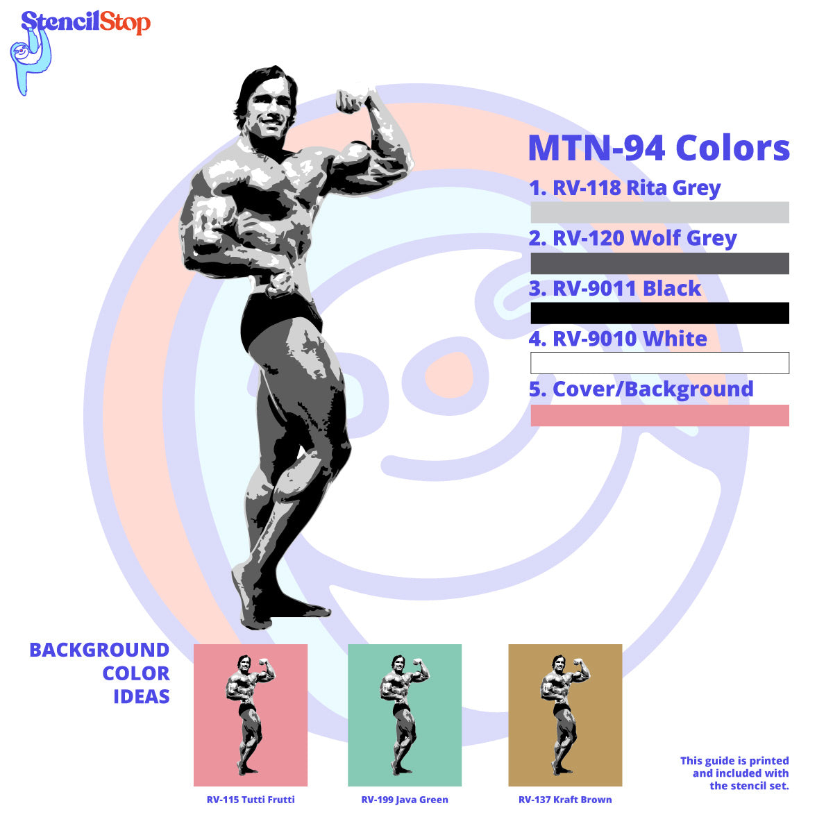 Arnold Schwarzenegger "Bodybuilding" Layered Color Guide