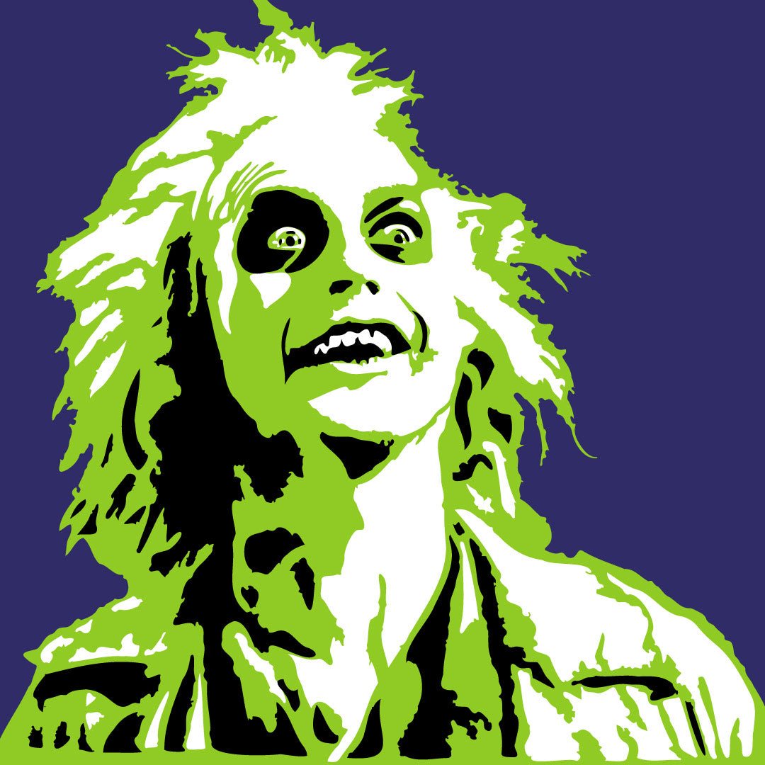 Beetlejuice Stencil