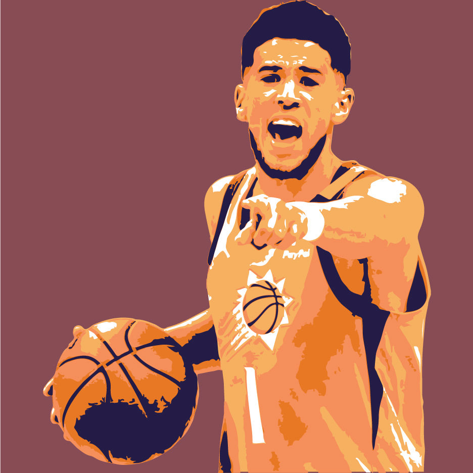 Devin Booker 5 Layer Stencil Set