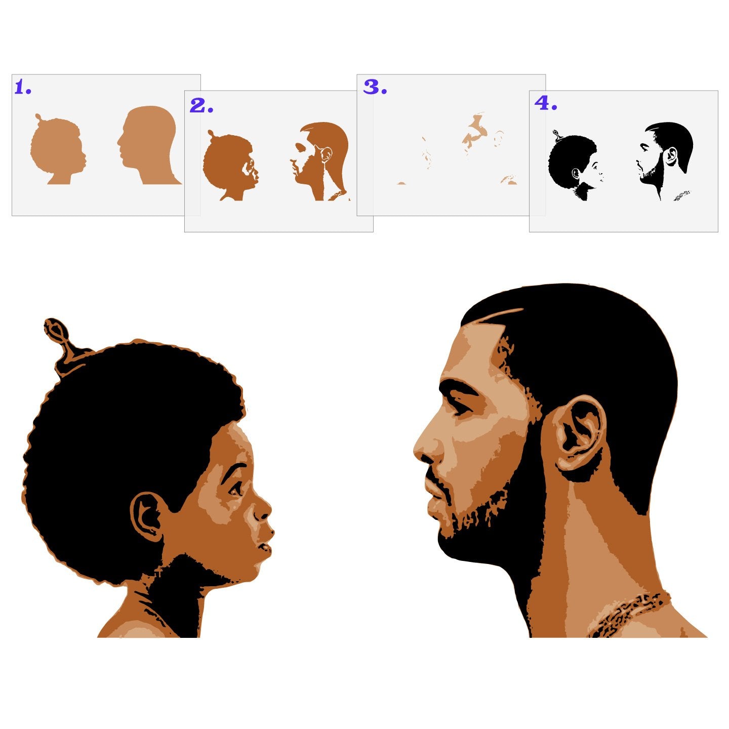 Drake Nothing Was the Same Album Cover Layered Stencil Set
