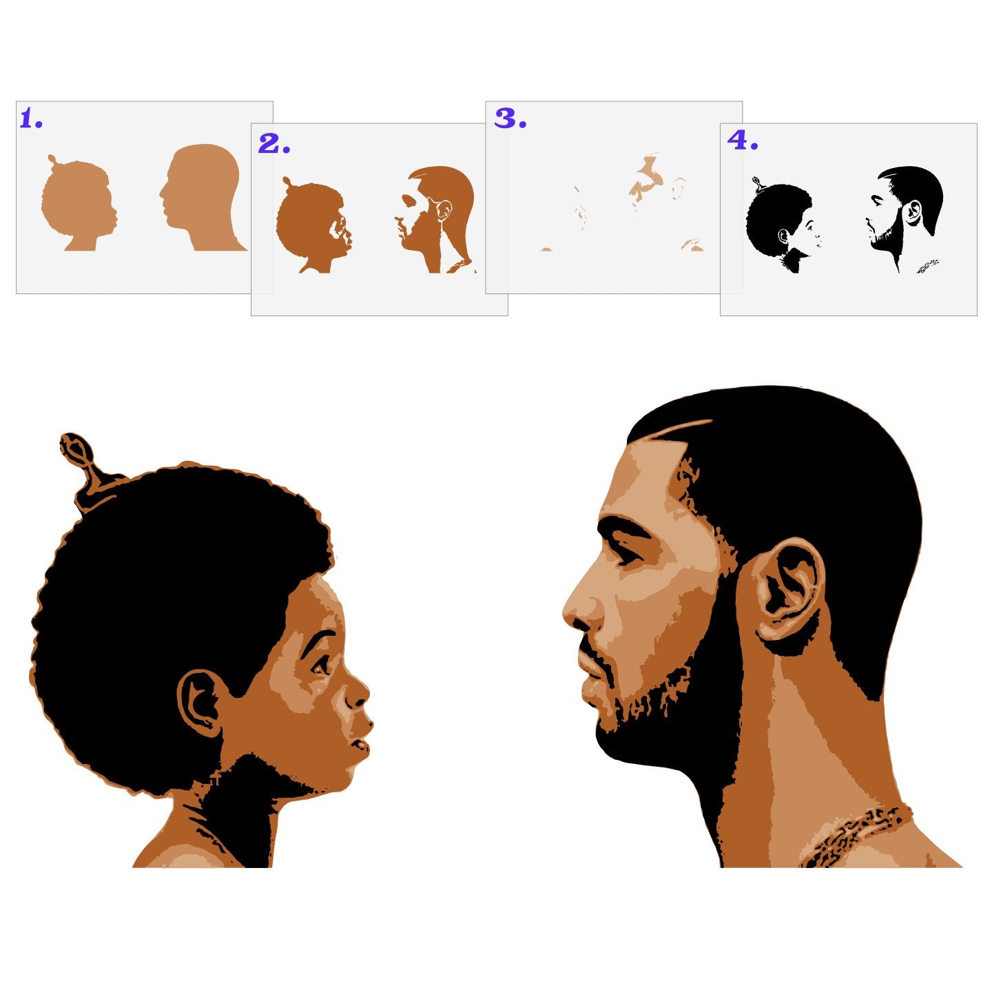 Drake Nothing Was the Same Album Cover Layered Stencil Set