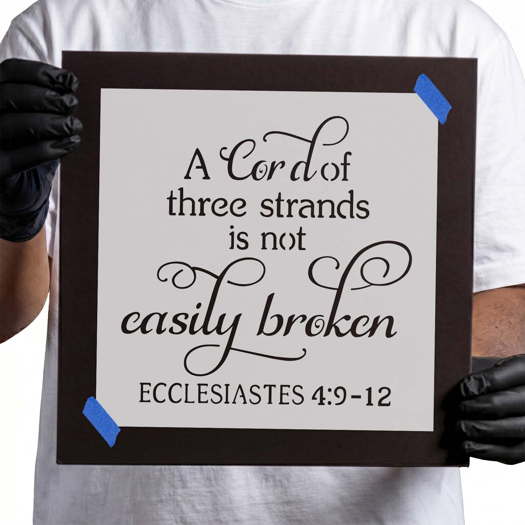 Ecclesiastes 4:9-12 Stencil