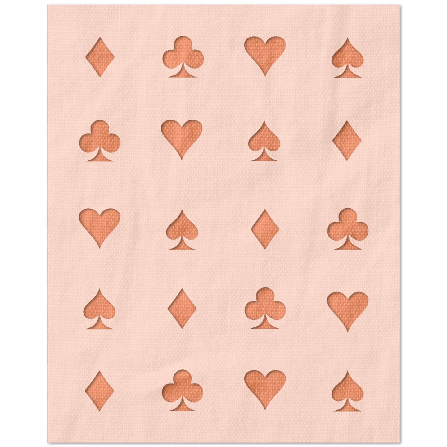 Heart Club Diamond Stencil