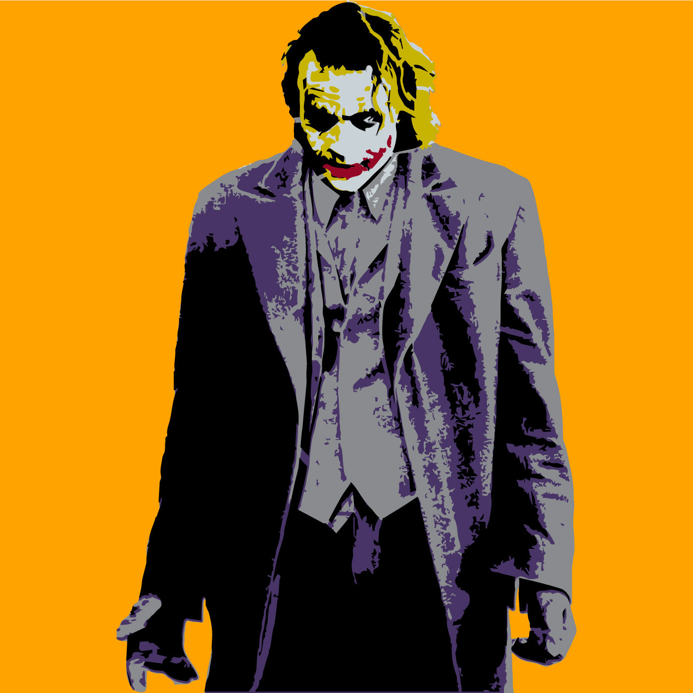 Diva Face Painting Stencil - Joker