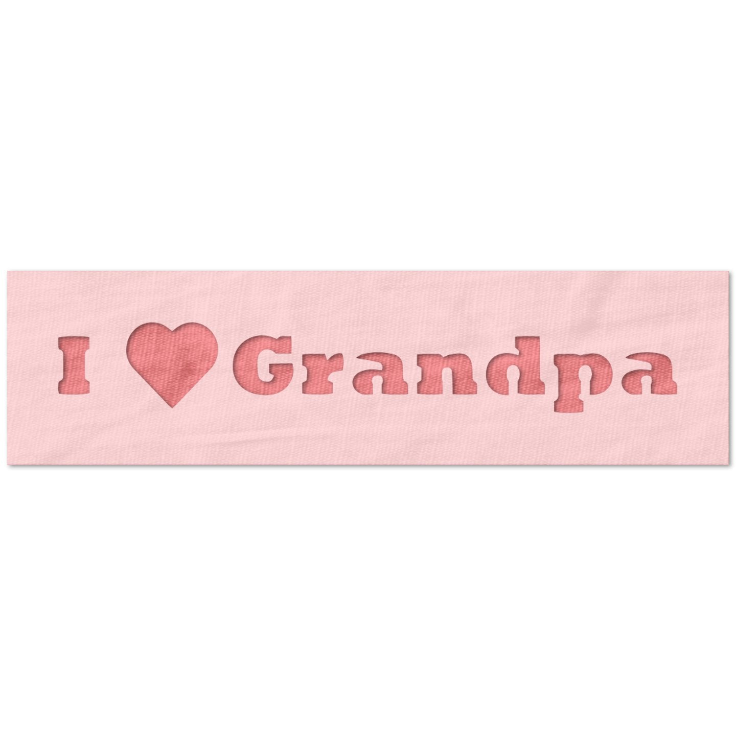 I Heart Grandpa Stencil