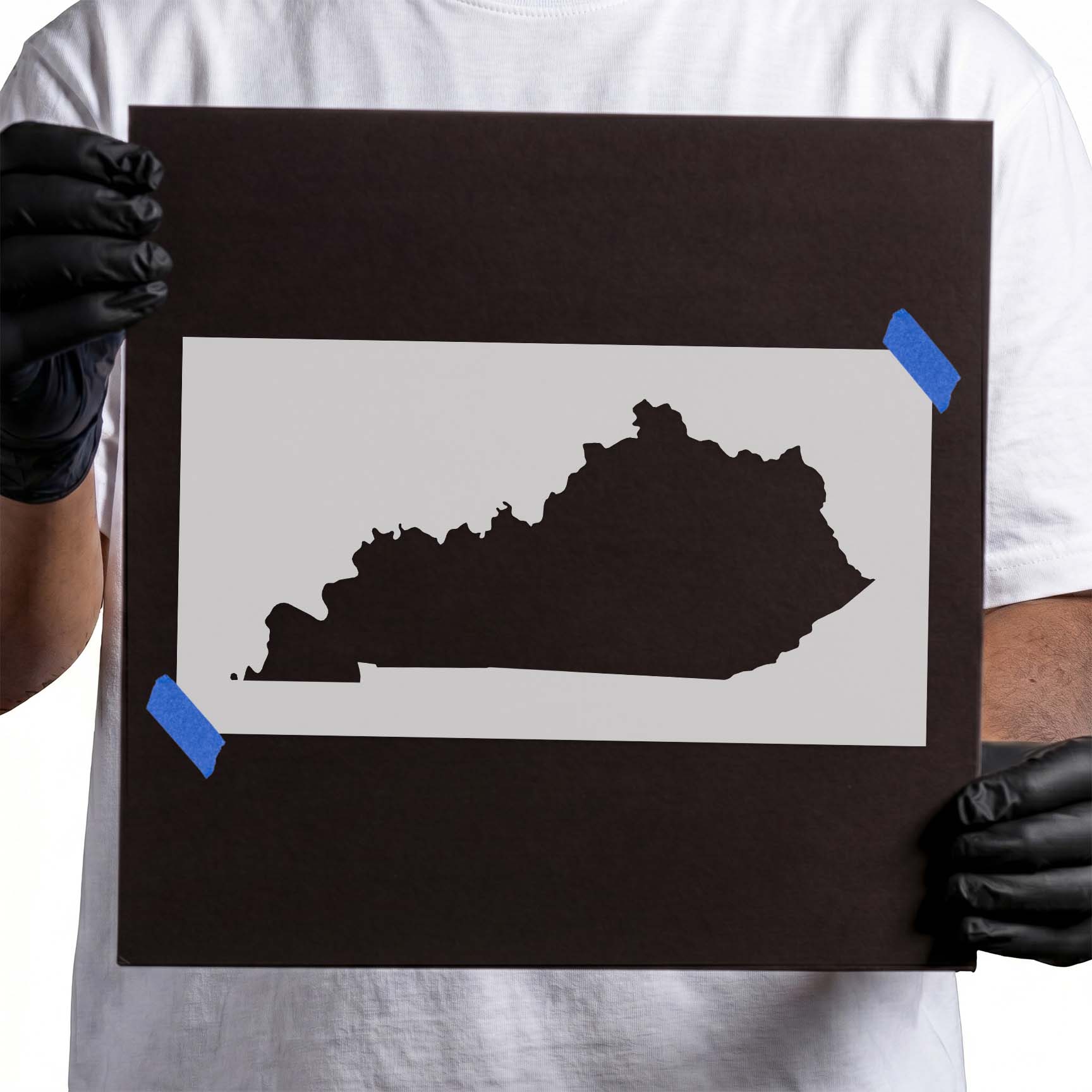 Kentucky State Outline Stencil