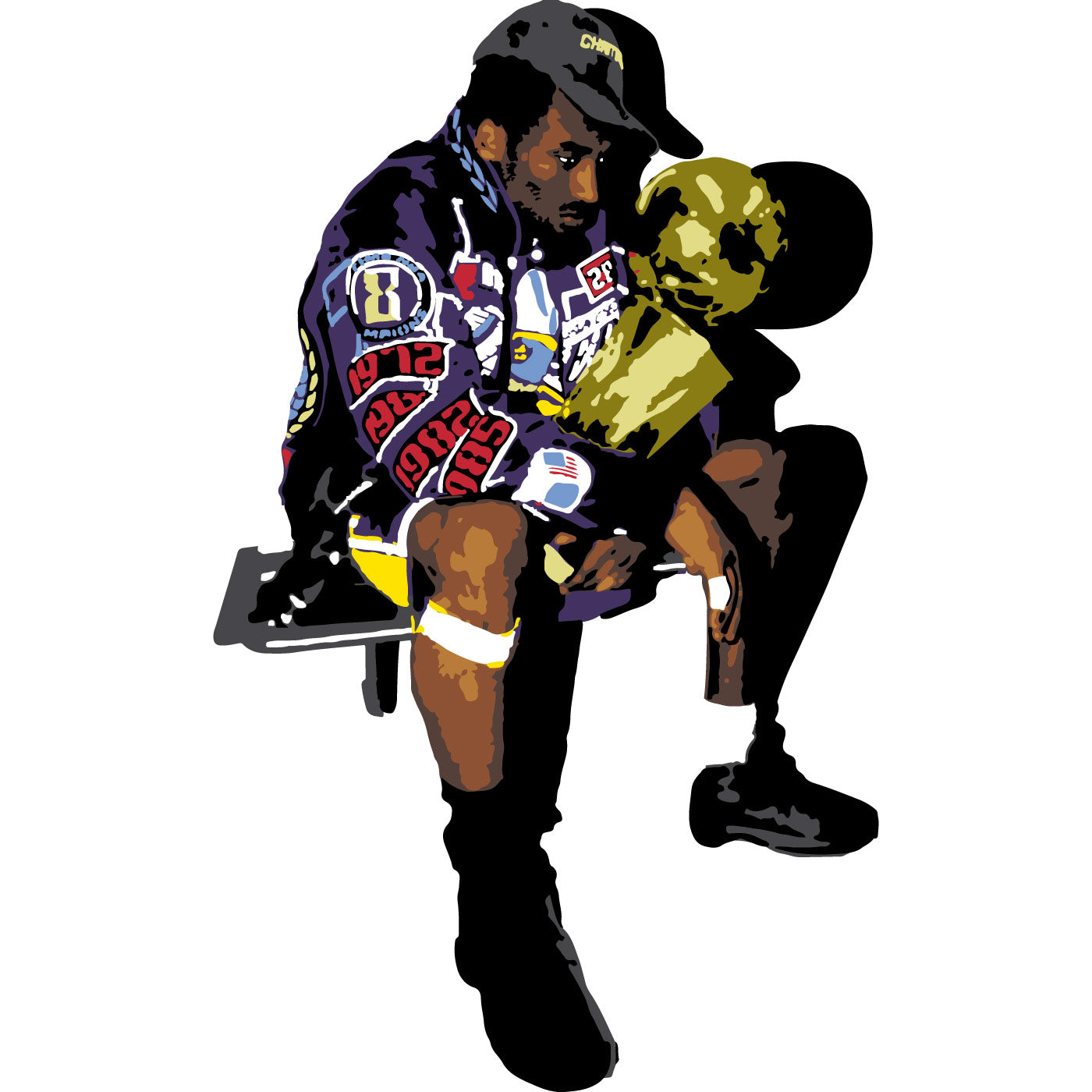 Kobe Bryant "Championship Hours" Layered Stecil Set