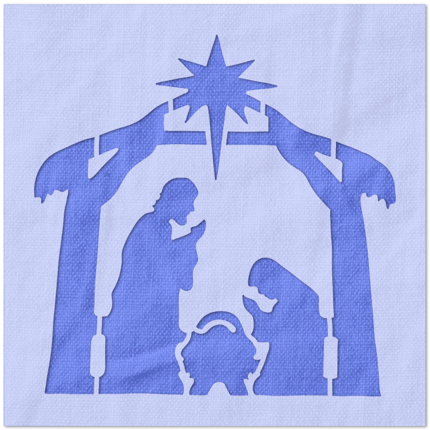 Nativity Scene Stencil