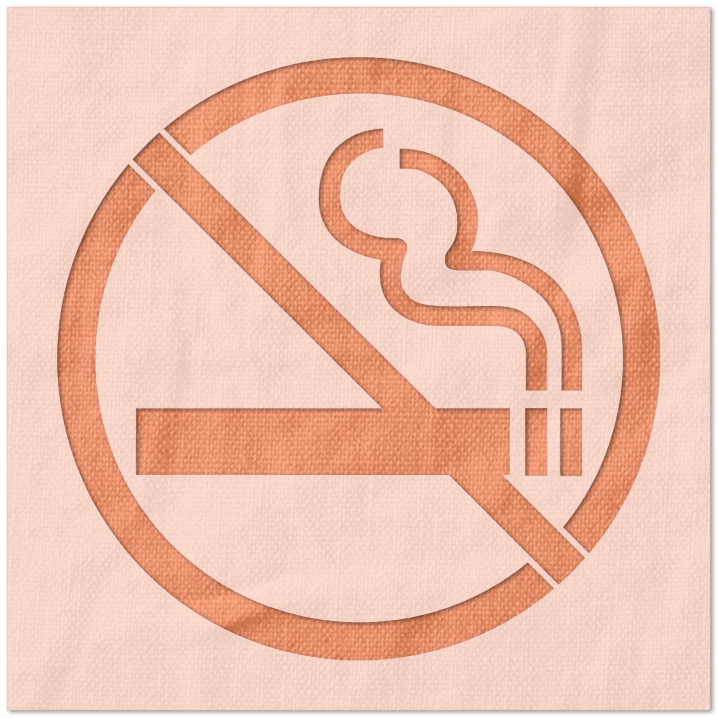 No Smoking Symbol Stencil