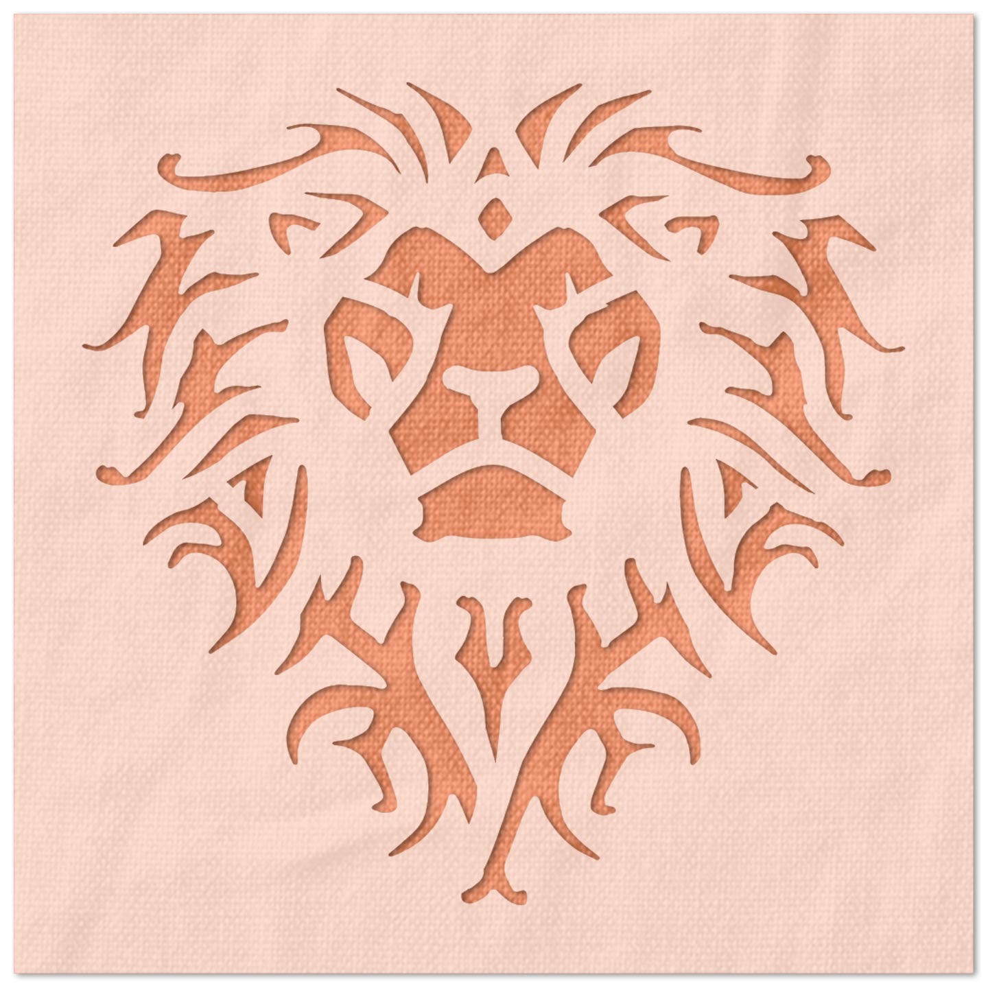 Ornate Lion Stencil