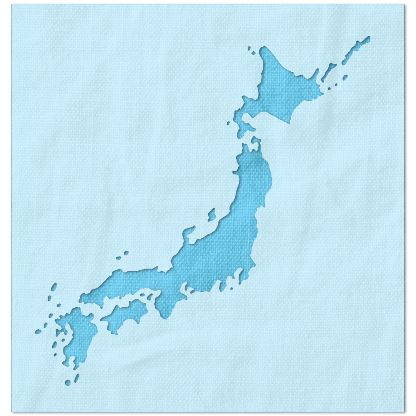 Japan Outline Stencil