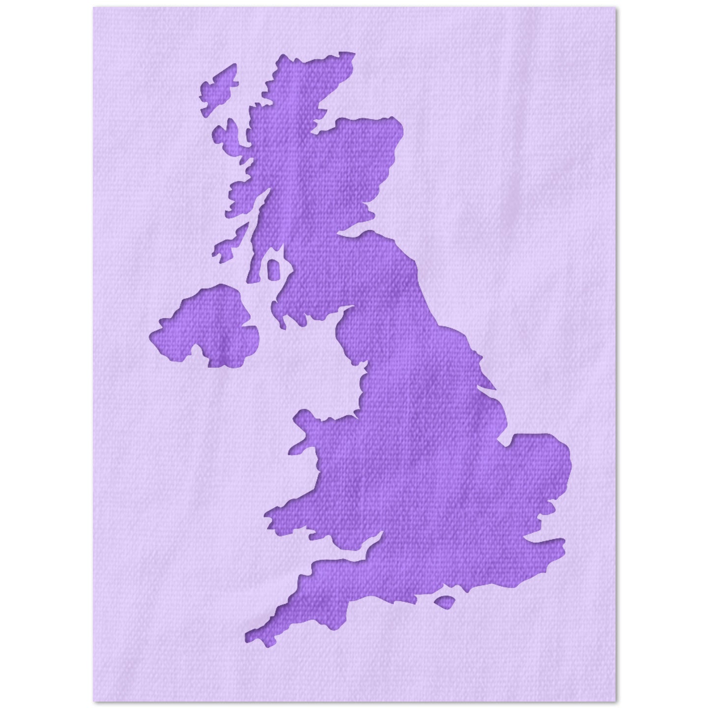 United Kingdom Outline Stencil