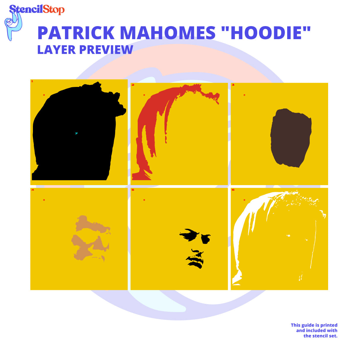 Patrick Mahomes Stencil Layer Preview