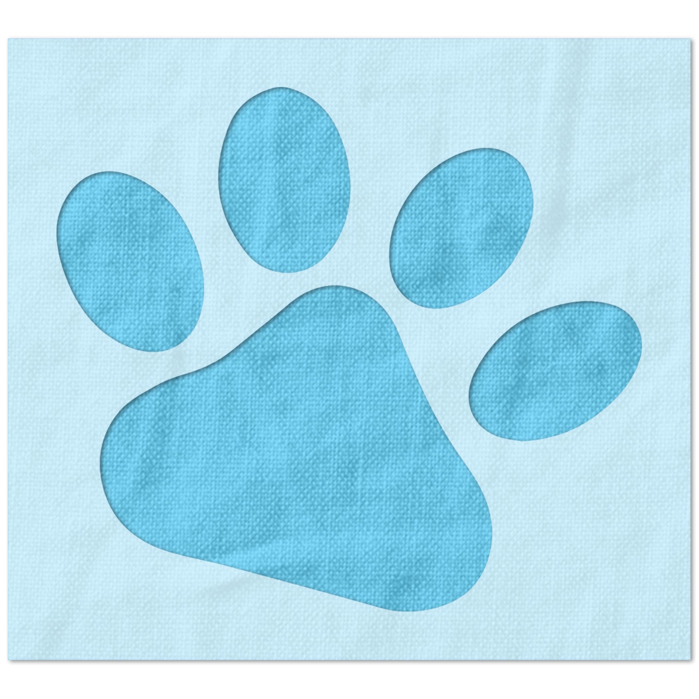 Paw Print Stencil