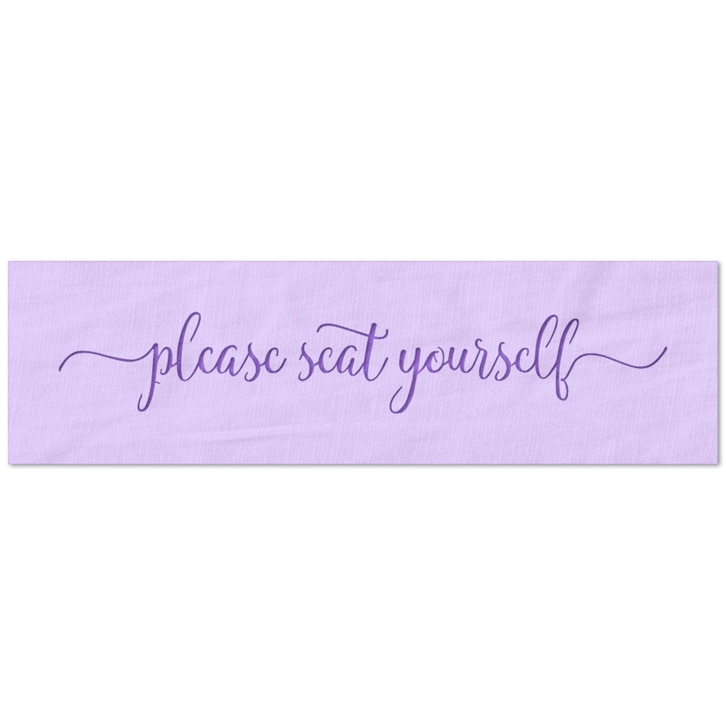 Please Seat Yourself Script Stencil