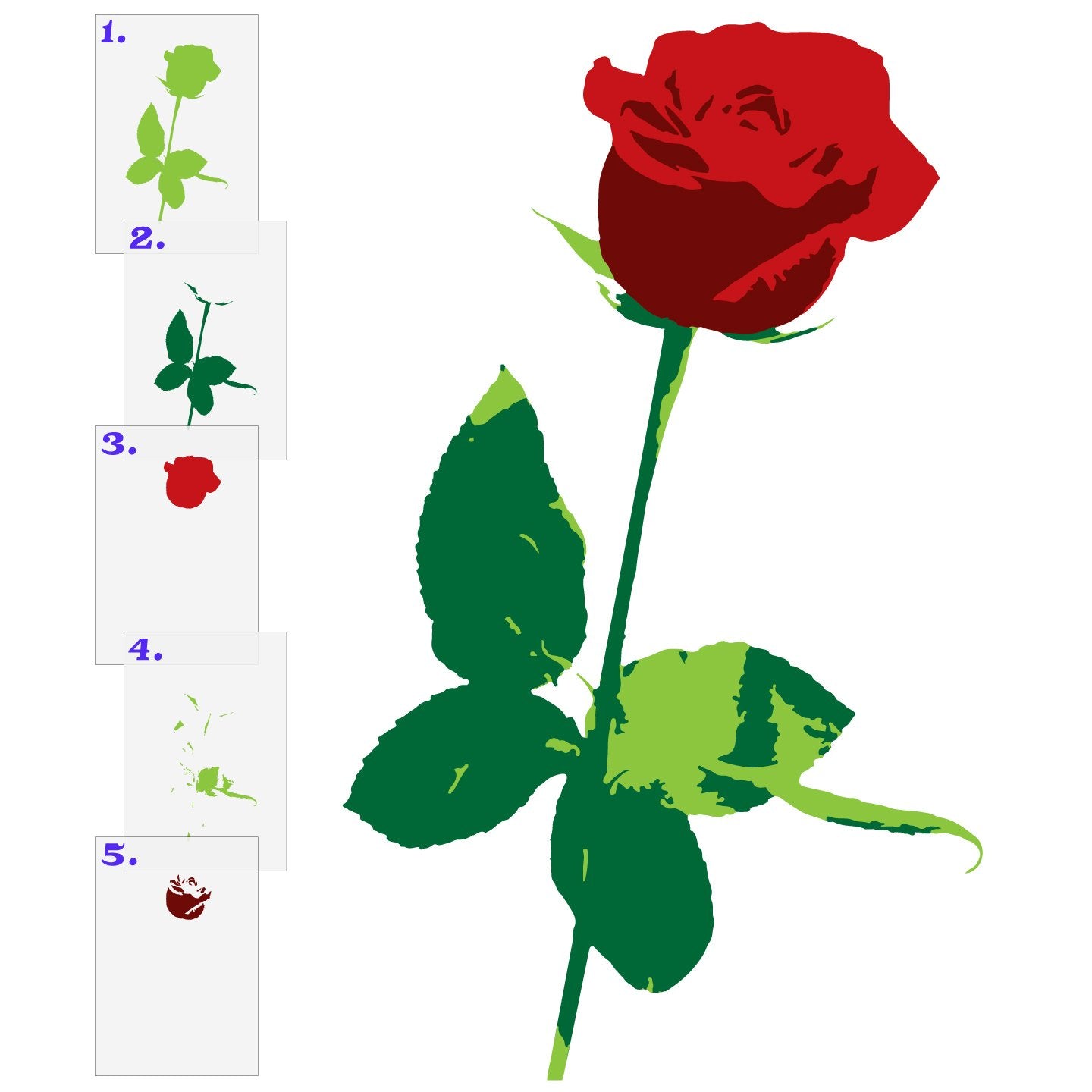 Rose Layered Stencil Set