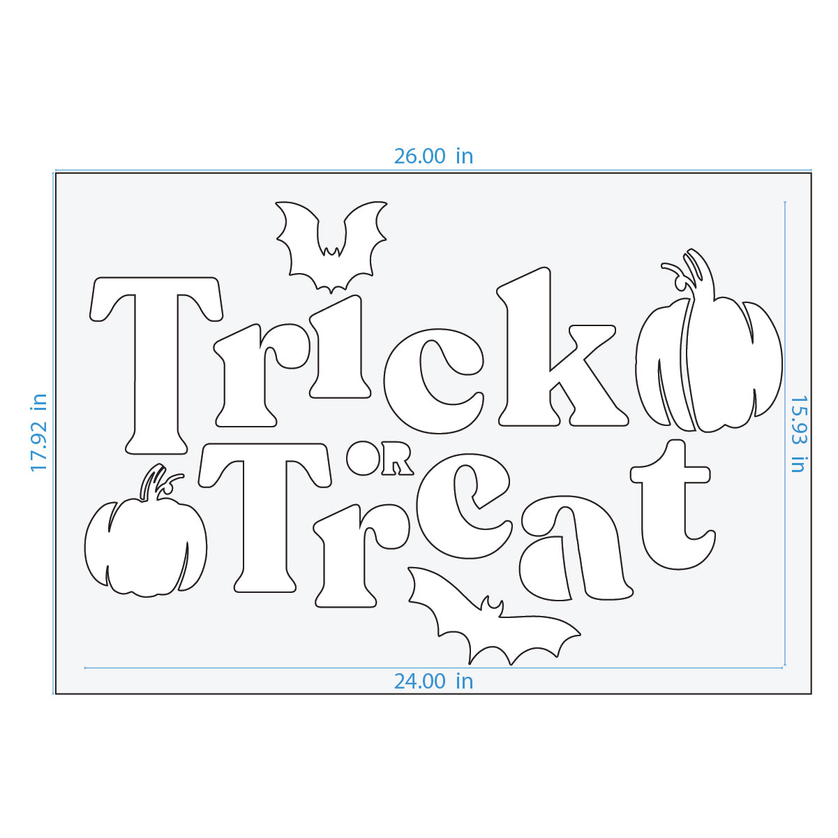 Trick or Treat Stencil