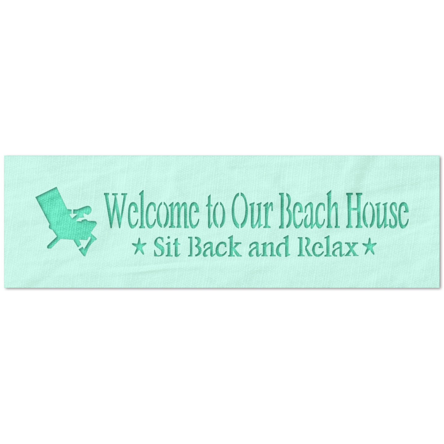 Welcome to Our Beach House Stencil
