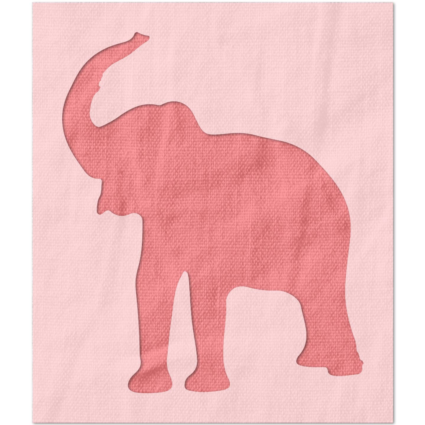 Active Elephant Stencil