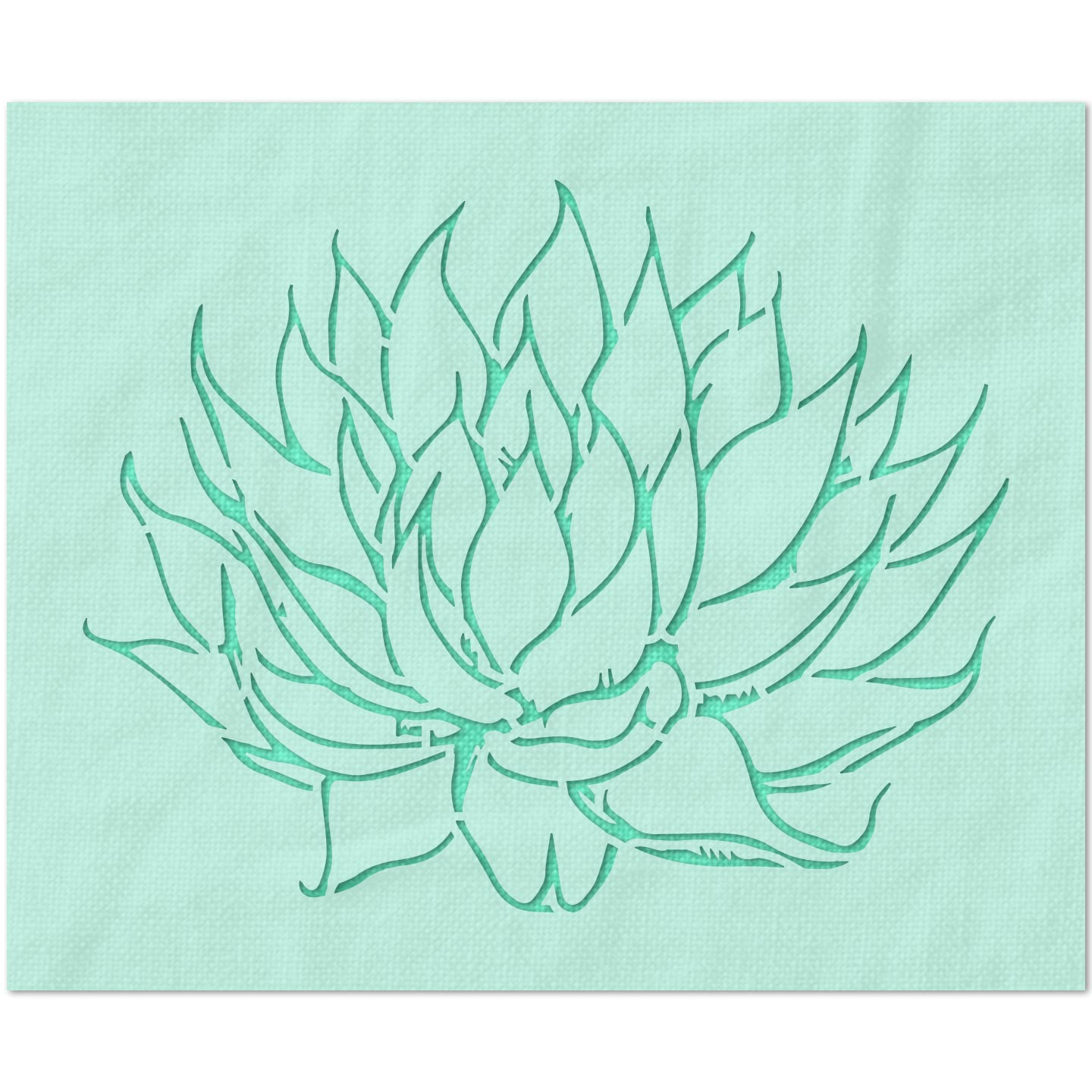 Agave Succulent Stencil