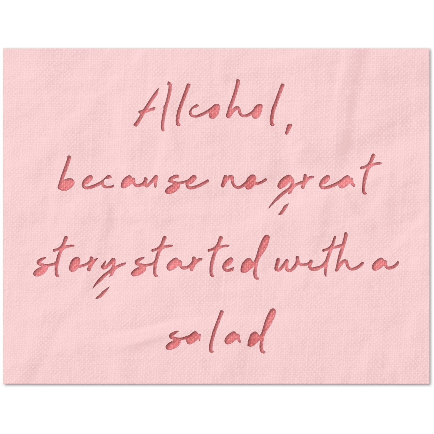 Alcohol No Great Story Stencil