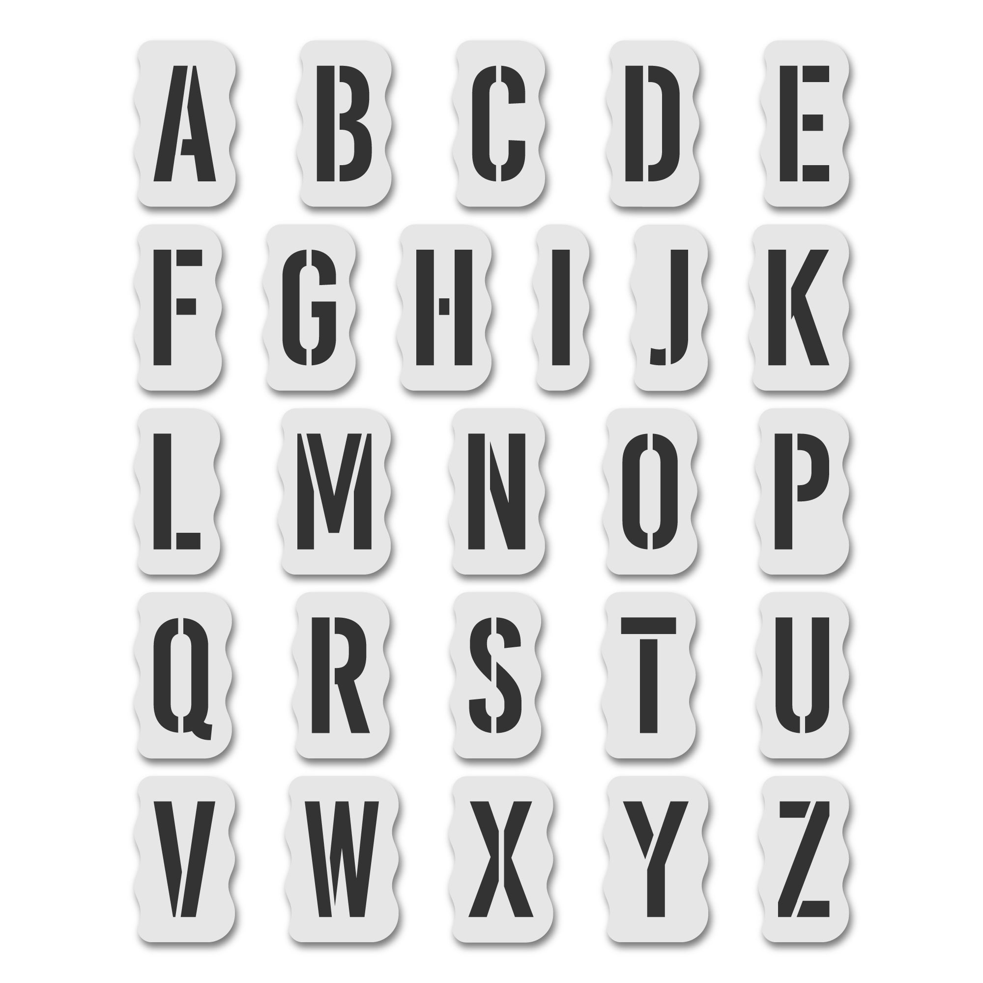 Letter Alphabet Number Layering Stencils Reusable For Wall