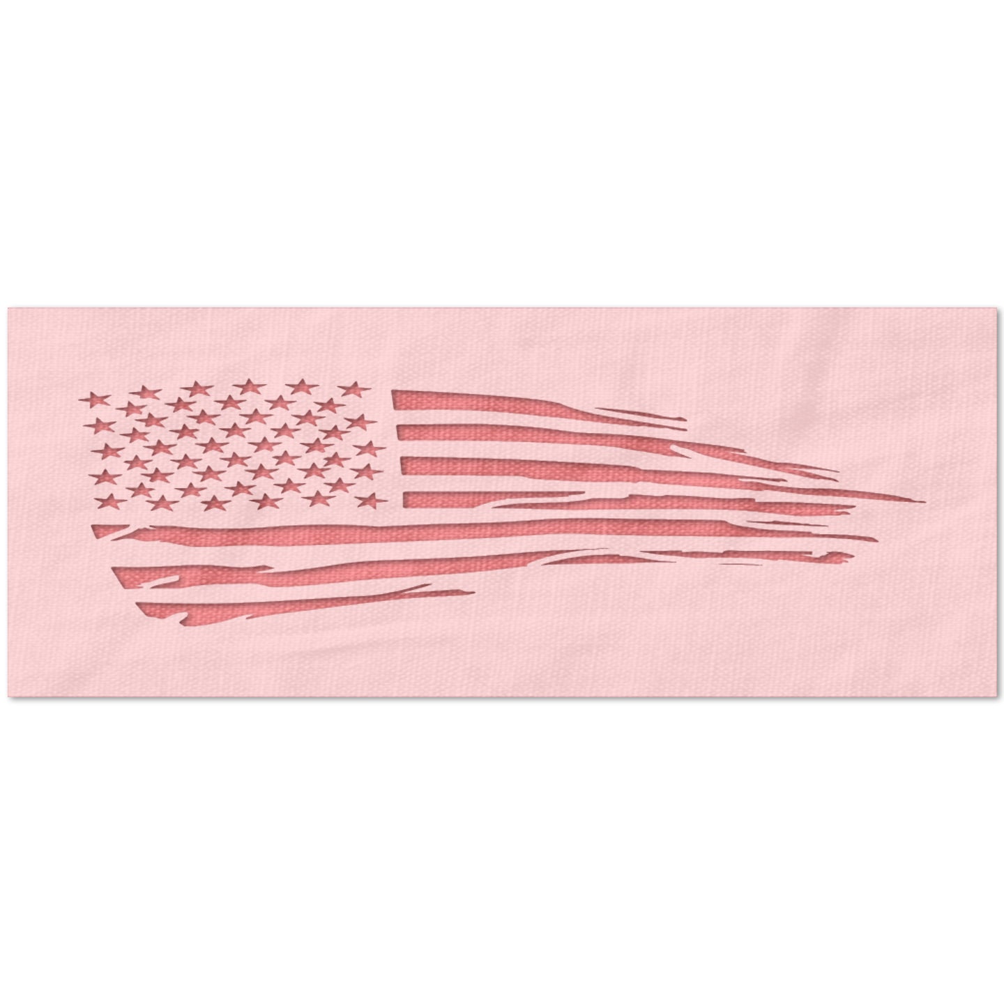 Distressed American Flag Stencil