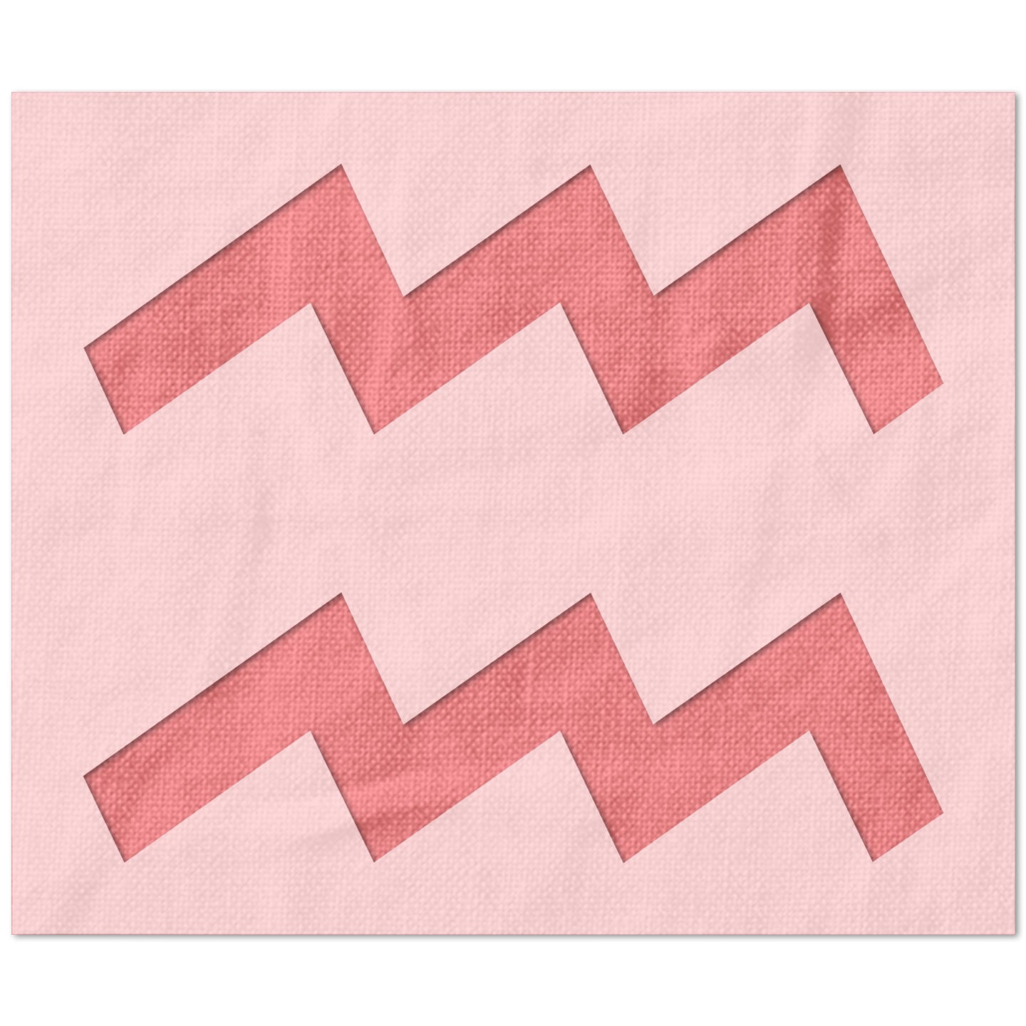 Aquarius Symbol Stencil