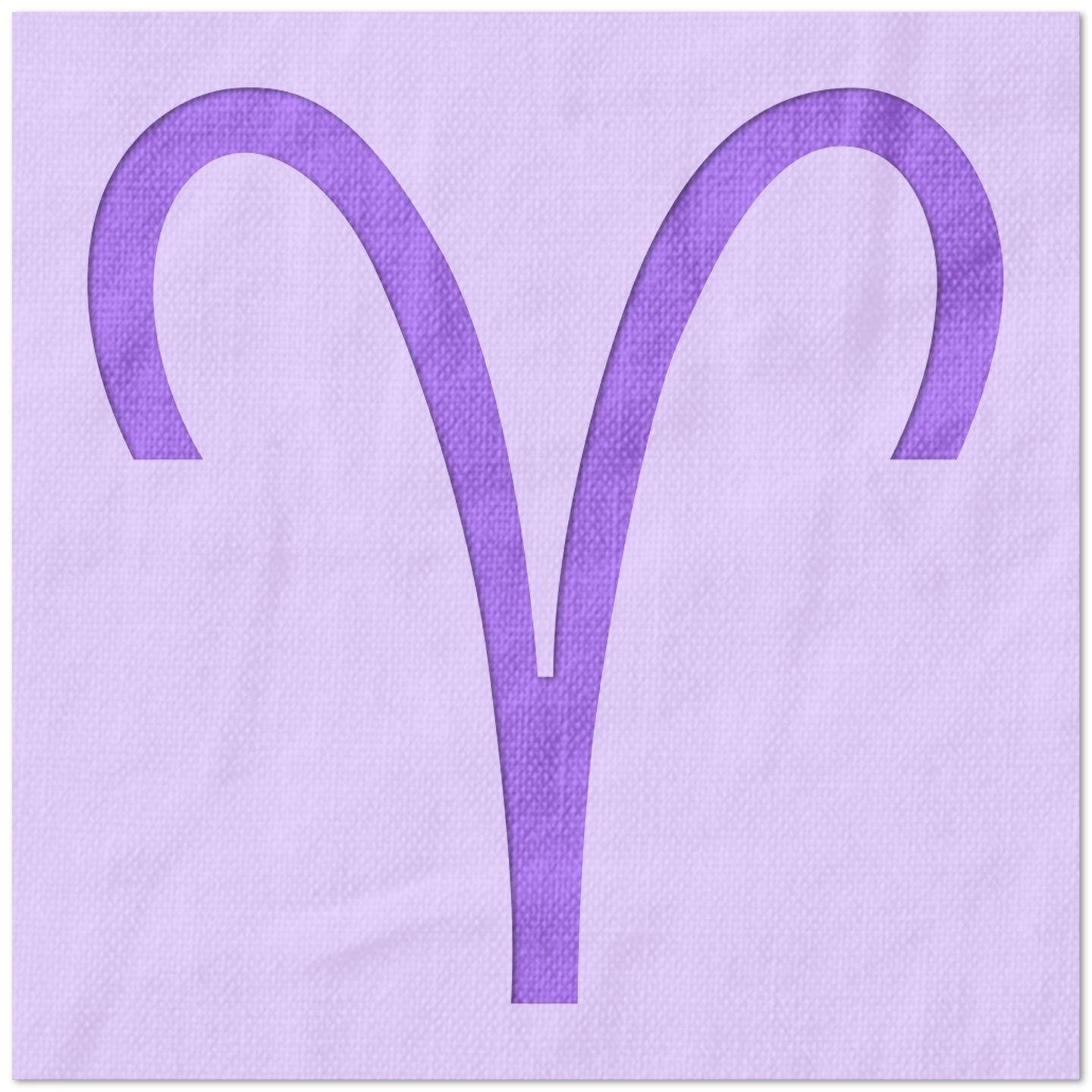 Aries Zodiac Stencil