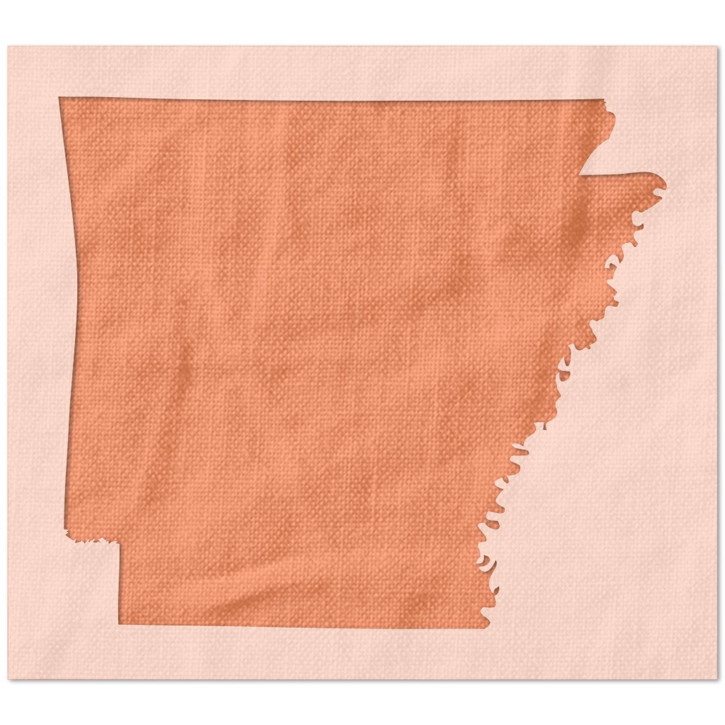 Arkansas State Outline Stencil