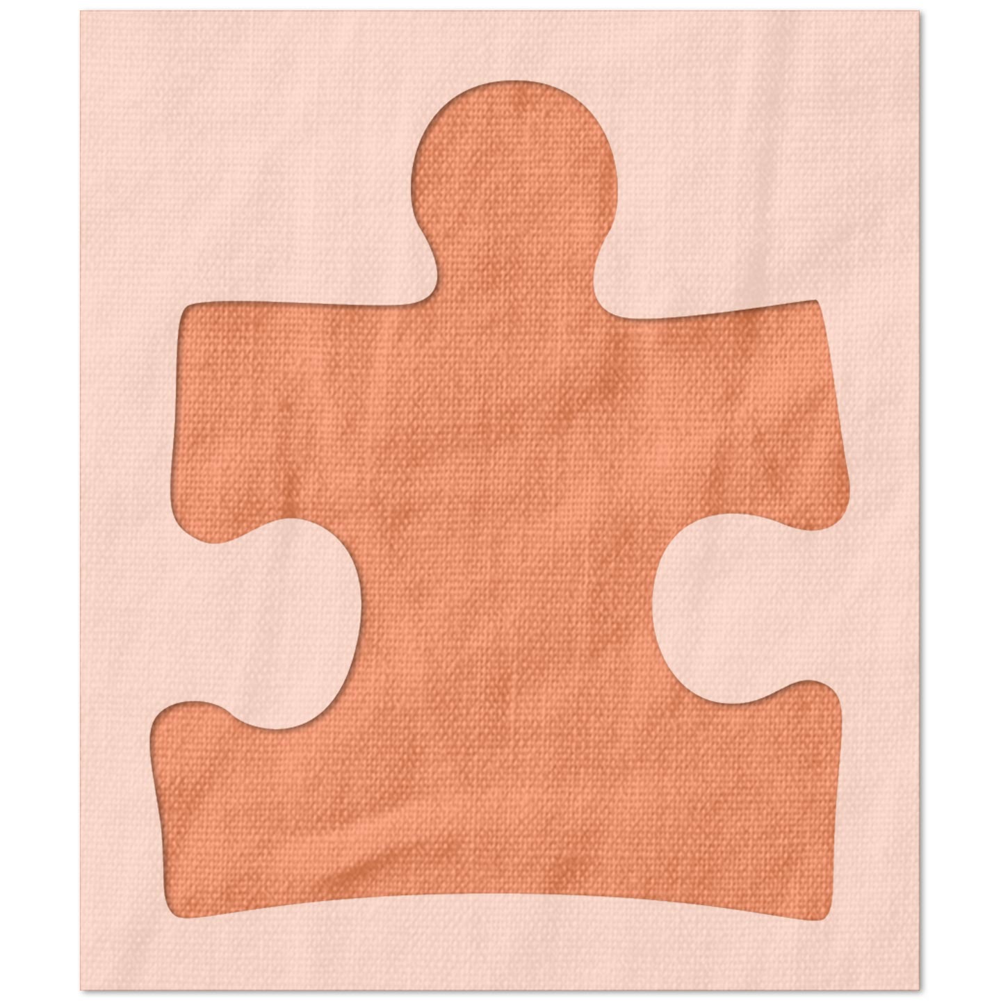Autism Awareness Puzzle Piece Stencil