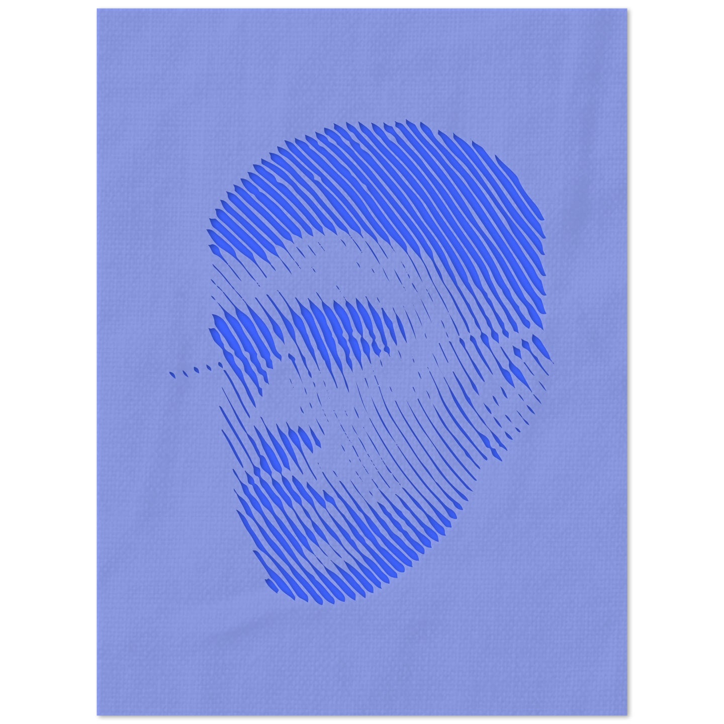 Bad Bunny Halftone Stencil