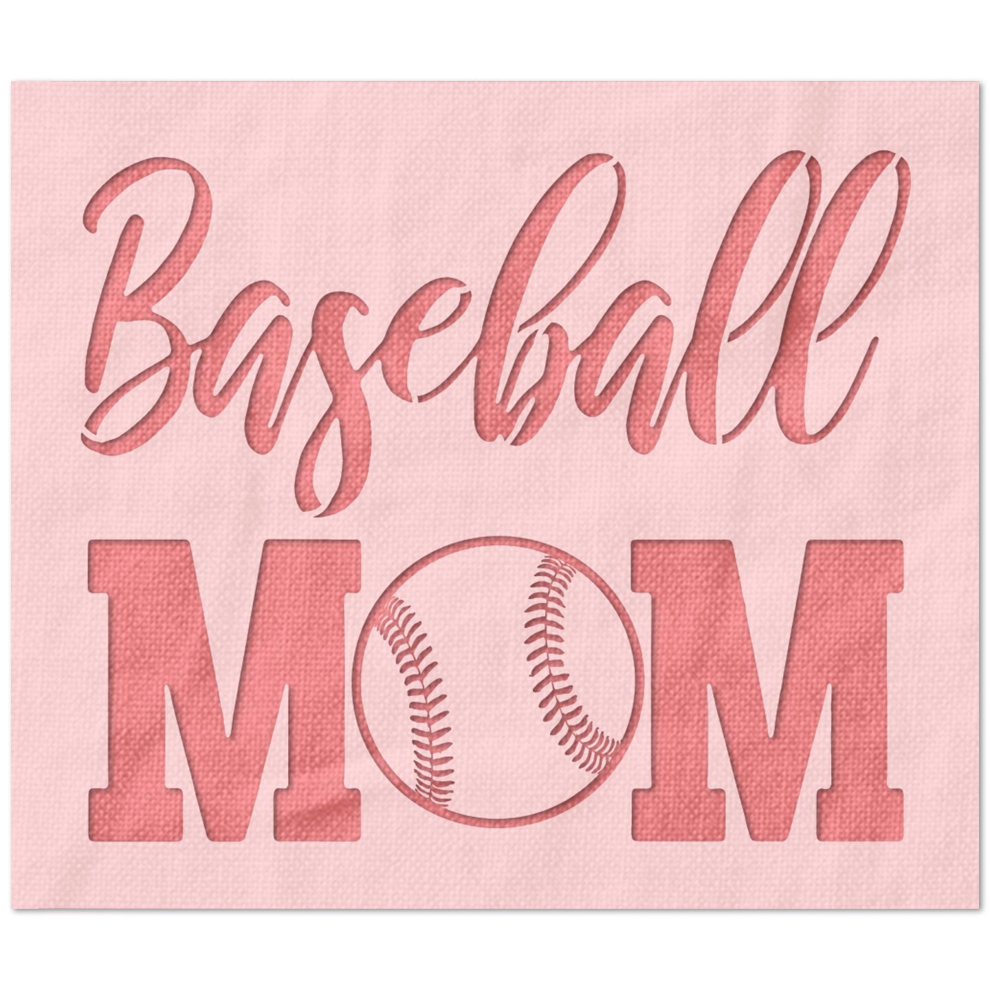 Baseball Mom Stencil