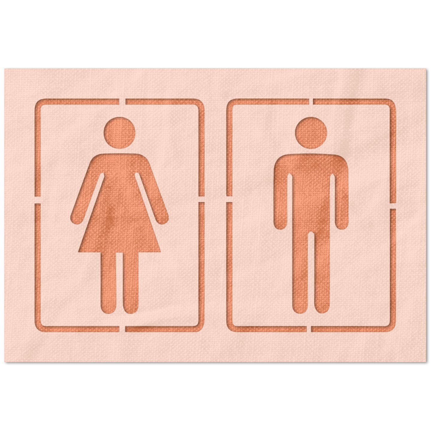 Bathroom Gender Symbol Stencil